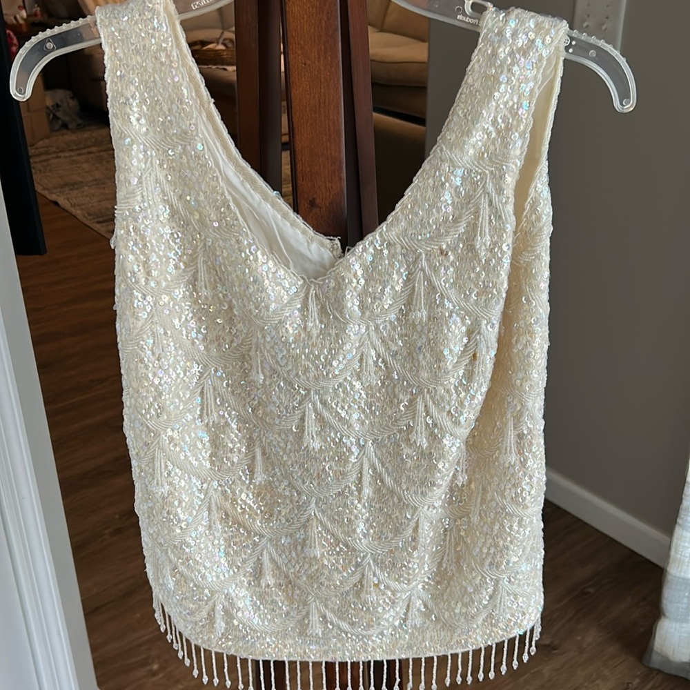 Vintage sequence top